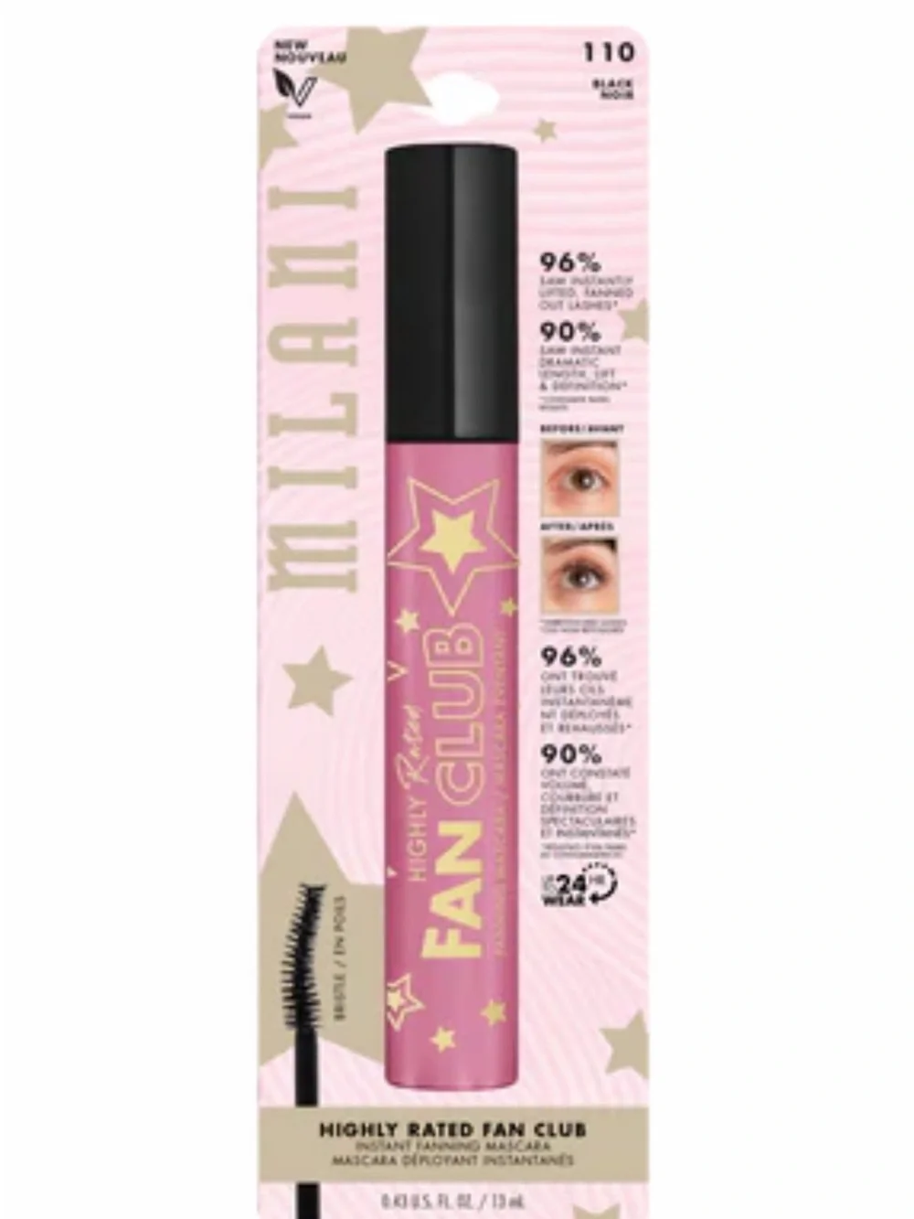 🖤✨ MILANI HIGHLY RATED FAN CLUB FANNING MASCARA ✨🖤Factory Sealed